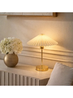 Homing Loen Gold Hareketli Başlıklı Pileli Abajur 242406