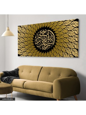 Evine Moda Besmele Tek Parça Kanvas - Canvas Tablo