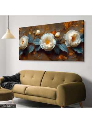 Evine Moda Çiçekler Tek Parça Kanvas - Canvas Tablo