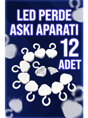 Rkm Store LED Perde Askı Aparatı 12 Adet