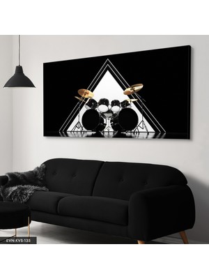 Evine Moda Bateri Tek Parça Kanvas Canvas Tablo Tablo
