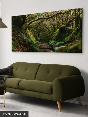 Evine Moda Orman Yolu Tek Parça Kanvas - Canvas Tablo