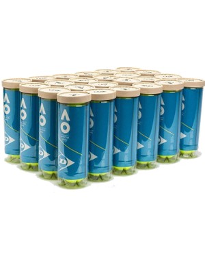 24 Kutu Dunlop Australian Open 3'lü Tenis Topu - Vakum Ambalajlı