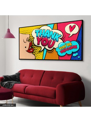 Evine Moda Çizgi Roman Tek Parça Kanvas Canvas Tablo Tablo