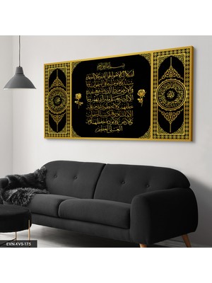 Evine Moda Elif Vav Tek Parça Kanvas Canvas Tablo Tablo