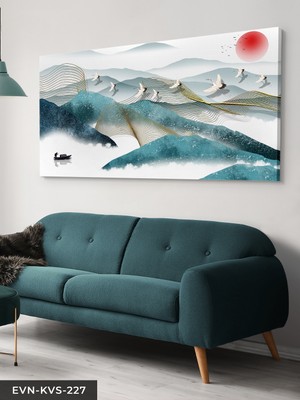 Evine Moda Soyut Doğa Tek Parça Kanvas Canvas Tablo Tablo
