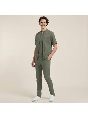 Clinivibe Trio Men - Haki (Erkek Scrub)