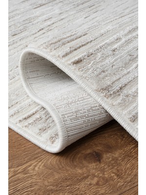 Anutya Home Modern Bej Yumuşak Bohem Özel Kesim Koridor Mutfak Salon Balkon Tozumayan Çocuk Odası Halısı