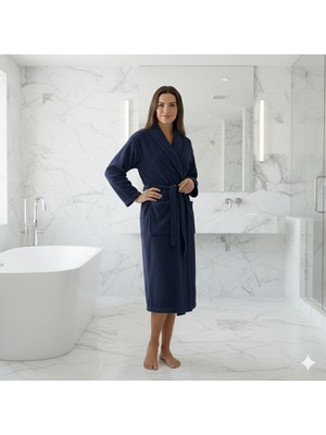 Bukle Bornoz, Şal Yaka Bornoz ,%100 Pamuklu , Unisex Bornoz , Sauna Otel Spa Bornozu