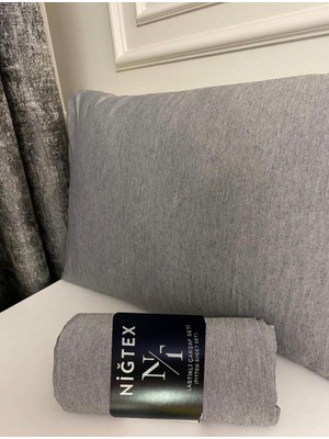 Battal Boy Lastikli Çarşaf Seti 180X200 cm +2 Yastık Kılıfı