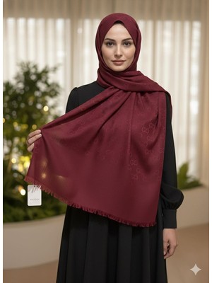 Sevimia Scarf G Desen Yün Ipek Şal A Kalite Premium Şal