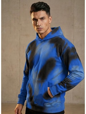 Unique Core Batik Desenli Kapşonlu Sweatshırt