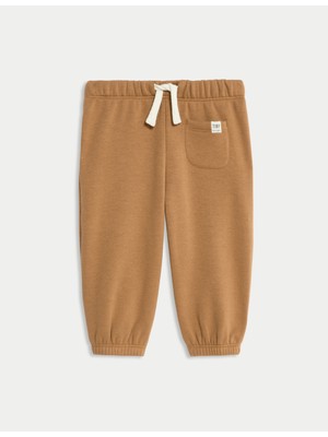 Marks & Spencer Pamuk Karışımlı Polar Astarlı Jogger Pantolon (0-3 Yaş)