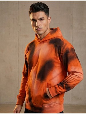 Unique Core Batik Desenli Kapşonlu Sweatshırt