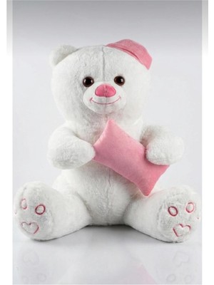 Fenomen Toys Şapkalı Yastıklı Ayıcık Peluş 55 cm – Yumuşacık & Çocuk Hediyesi