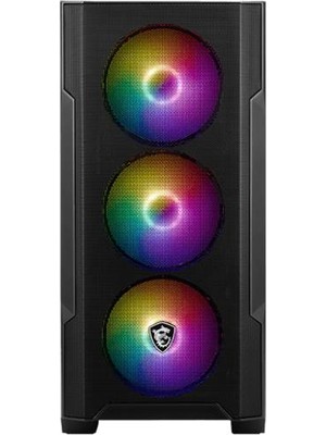 Msı Mag Forge M100A Akri̇li̇k Yan Panel 3X120MM 1X120MM Argb Fan Psu Yok Matx Gamıng Kasa