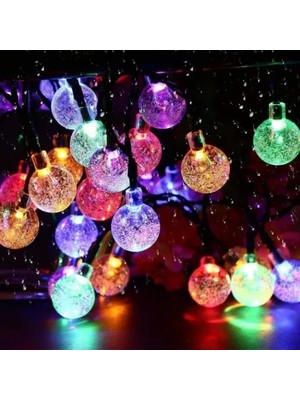 MiraLive 5m 28 LED Kristal Top Rgb Işık Şeffaf Kablo Fişli Eklemeli