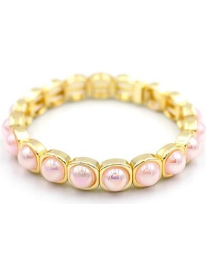 Royaleks Lastikli Taşlı Bileklik - Pembe