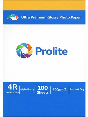 Prolite Fotoğraf Resim Baskı Kağıdı  4R.        ( 1 paket 100 Adet)