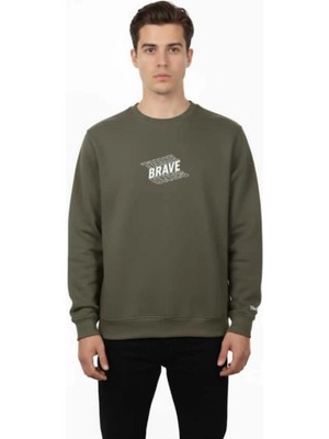 Bigümex The Brave Premium Erkek Sweatshirt 3 Iplik