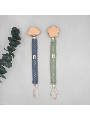 Zuppers Müslin Emzik Askısı 2li Set Indigo-Mint