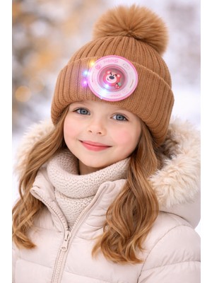 Gigi Giyim Işık Detaylı Unisex Çocuk Bere