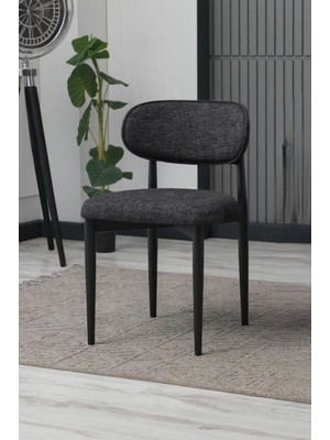 JoyMassa Polo Sandalye Siyah Ayaklı ( Antrasit)