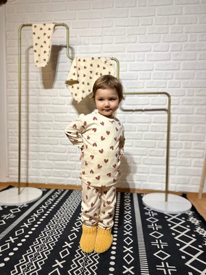 Neli Butik Kalpli Fitilli Kız Çocuk Pijama Takımı