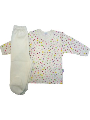 Sema Baby Bebek Pijama Takımı 0-3 Ay - Krem