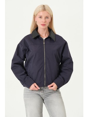 Pique IVY KADIN MONT Deri Yaka Kadın Mont