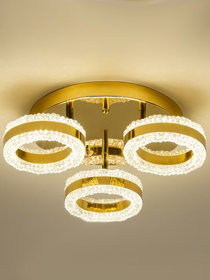 Noonlux Design & Lighting Kono Plafonyer LED Gold Kaplama Avize Salon Yatak Odası Antre