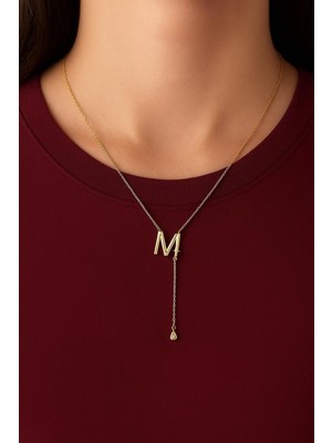 Lotusbybuket Vip Model Kararmaz Çelik Gold "m" Harf Kolye(Diğer Harfler Için Mesajla Sorunuz)