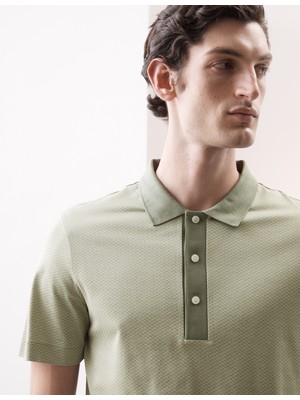 Marks & Spencer Saf Supima® Pamuk Jakarlı Polo Tişört​