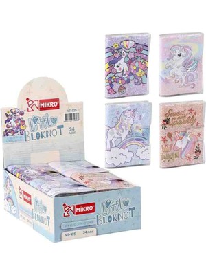 Mikro A7 Cırtlı Not Defteri Unicorns NT-105 + Zizu Yumurtlayan Kalem Tavşan Tepeli