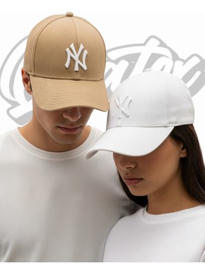 Quatex Ny New York Unisex 2'li Set Nakışlı Şapkalar