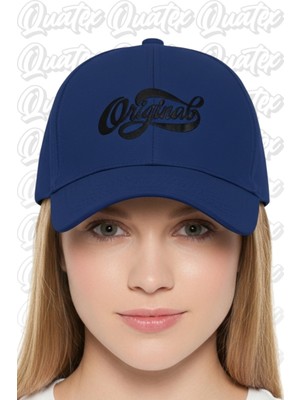 Quatex Original Nakışlı Lacivert Spor Unisex Şapka A+ Kalite Ürün