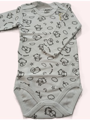 Bulut Anne ve Çocuk Uzun Kollu Çıtçıtlı Body %100 Pamuklu Desenli /renkli Erkek ve Kız Bebek Unisex Tasarım Çıtçıtlı Yaka