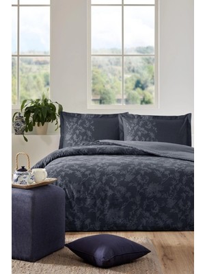 Pazarcan Özdilek Çift Kişilik Ranforce Nevresim Takımı Borocco Lacivert