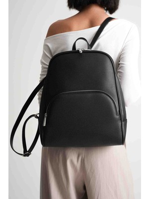 Valeriona Nova Kadın Büyük Siyah Günlük Sırt Çantası