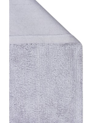 Akbel Halı Cotton Boon CBN Plain Gri - Yıkanabilir Kaymaz Naturel Pamuk Bebek Halısı