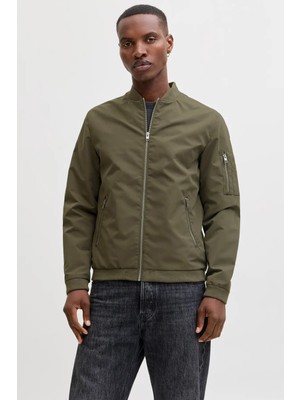 Jack & Jones Erkek Kolej Yaka Mont 63412165203 Haki