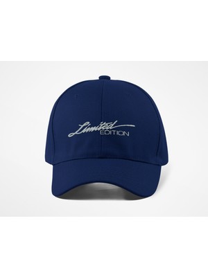 Quatex Limited Edition Nakışlı Şapka – Lacivert %100 Pamuk Gabardin Unisex Model