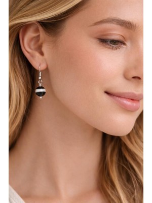 Tibet Akik Taşı Moda Sallantılı Kadın Küpe – El Yapımı – Koç ve Yay Burcu Uyumlu – Özel Günler Için Şık Takı