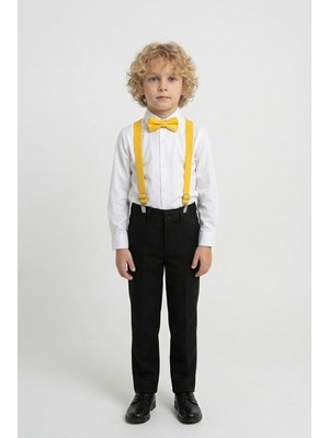 Mnk Baby & Kids Beyaz Gömlekli Erkek Çocuk Takım M00787