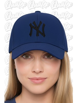 Quatex Ny New York Nakışlı Şapka – Lacivert %100 Pamuk Gabardin Unisex Model