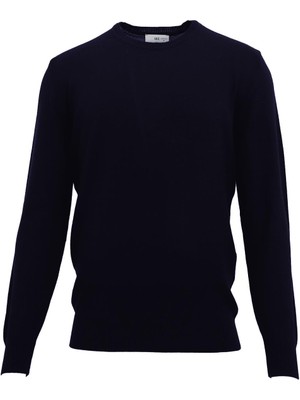 Uki Lacivert O Yaka Triko