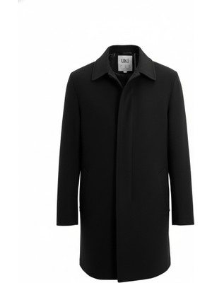 Uki Siyah Kaşe Kaban