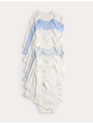 Marks & Spencer 7’li Pamuklu Bebek Body (0‑3 yaş)