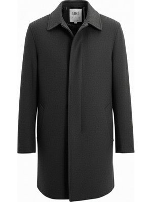 Uki Antrasit Kaşe Kaban