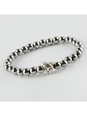 SHC4200 6 mm Hematit Doğaltaşlı Bileklik